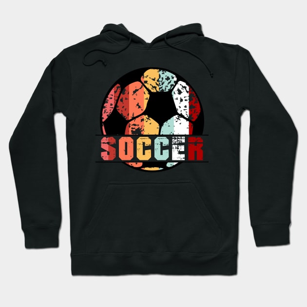 Vintage Retro Soccer Gift Hoodie by TeeForever